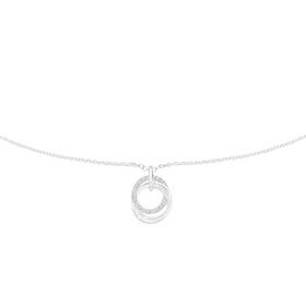 Silver-CZ-Circles-of-Love-Pendant on sale
