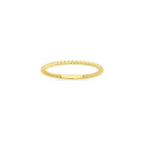 9ct-Gold-Polished-Fine-Twist-Stacker-Ring on sale