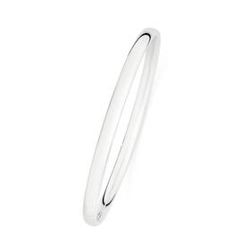 Silver-5x65mm-Solid-Comfort-Bangle on sale