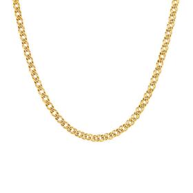9ct-Gold-45cm-Solid-Double-Curb-Chain on sale