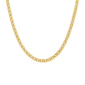 9ct-Gold-50cm-Solid-Double-Curb-Chain on sale