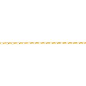 9ct+Gold+19cm+Solid+Oval+Belcher+Bracelet