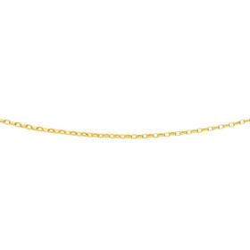 9ct-Gold-50cm-Solid-Diamond-Cut-Oval-Belcher-Chain on sale