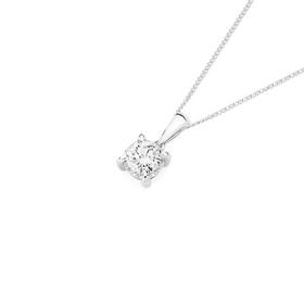 Alora-10ct-White-Gold-12-Carat-Lab-Grown-Diamond-Solitaire-Pendant on sale