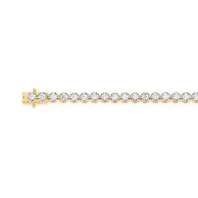 Alora-9ct-Gold-TW-Lab-Grown-Diamond-Tennis-Bracelet on sale