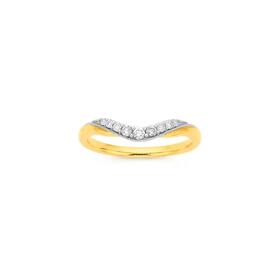 9ct-Gold-Diamond-Curved-Band on sale