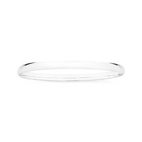 Silver-5x65mm-Solid-Comfort-Bangle on sale