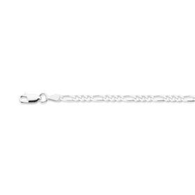 Silver+25cm+Figaro+3%2B1+Anklet