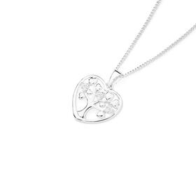 Silver-Heart-CZ-Tree-of-Life-Pendant on sale