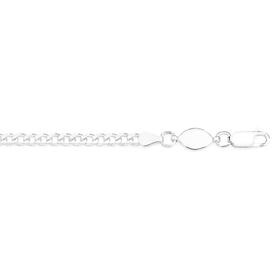 Silver-19cm-Solid-Curb-Bracelet-Made-In-Italy on sale