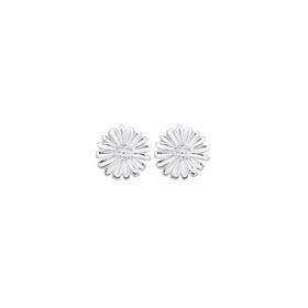 Sterling-Silver-Sunflower-Stud-Earrings on sale