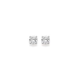 Sterling-Silver-Cubic-Zirconia-Stud-Earrings on sale