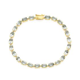 9ct-Gold-Green-Amethyst-Bracelet on sale