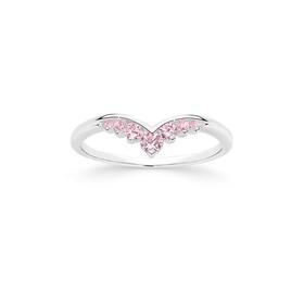 Silver-CZ-Tiara-Ring-Size-O on sale