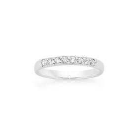 Sterling-Silver-Cubic-Zirconia-Anniversary-Ring on sale