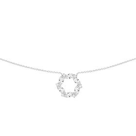 Sterling-Silver-Cubic-Zirconia-45cm-Radial-Necklet on sale