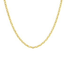 9ct-Gold-45cm-Solid-Oval-Belcher-Chain on sale