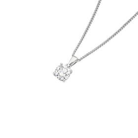 Alora-9ct-White-Gold-Lab-Grown-Diamond-Solitaire-Pendant on sale