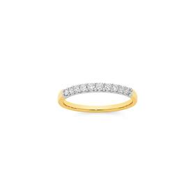 9ct+Gold+Diamond+Band