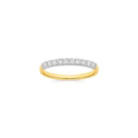 9ct+Gold+Diamond+Band