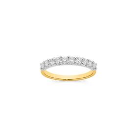 9ct+Gold+Diamond+Band