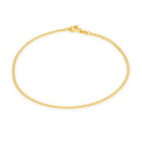9ct-Gold-19cm-Solid-Curb-Bracelet on sale