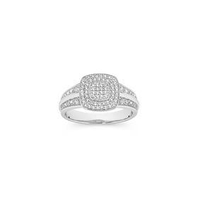 Sterling-Silver-CZ-Cushion-Top-Dress-Ring-Size-O on sale