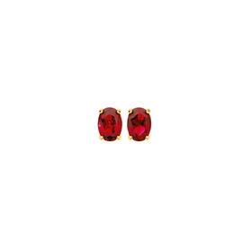 9ct-Gold-Created-Ruby-Stud-Earrings on sale