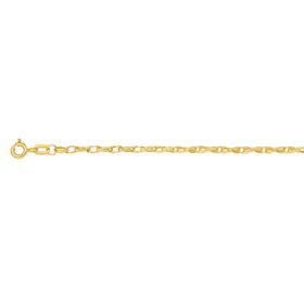9ct-Gold-19cm-Hollow-Double-Oval-Belcher-Bracelet on sale