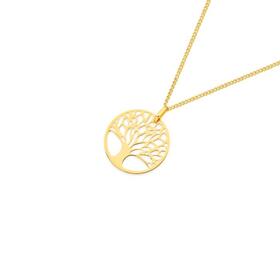 9ct-Gold-Tree-of-Life-Cutout-Circle-Pendant on sale