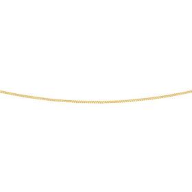 9ct+Gold+45cm+Solid+Curb+Chain
