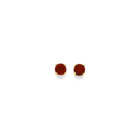 9ct-5mm-Garnet-Stud-Earrings on sale