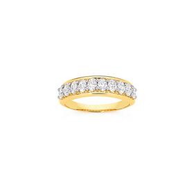 Alora-9ct-Gold-1-Carat-TW-Lab-Grown-Diamond-Oval-Cut-Band on sale