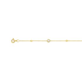 Alora-9ct-Gold-30-Points-TW-Lab-Grown-Diamond-Three-BezelBeads-Bracelet on sale