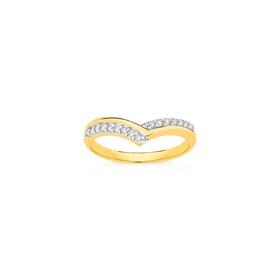 9ct-Gold-Diamond-Band on sale