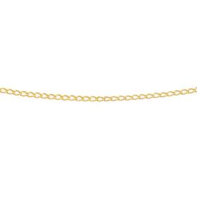 9ct-Gold-42cm-Diamond-Cut-Open-Curb-Chain on sale
