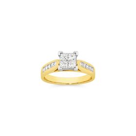 18ct+Gold+Diamond+Engagement+Ring