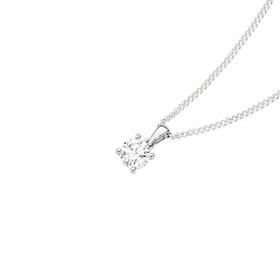 Alora-9ct-White-Gold-Solitaire-Lab-Grown-Diamond-Pendant on sale