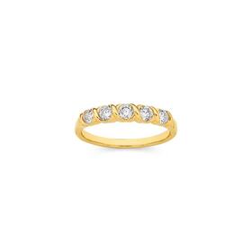 Alora-9ct-Gold-Lab-Grown-Diamond-Band on sale