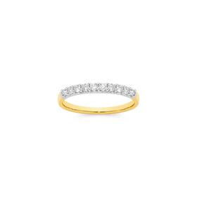 9ct+Gold+Diamond+Band