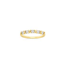 9ct+Gold+Diamond+Band