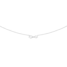 Sterling-Silver-4055cm-Infinity-Necklet on sale