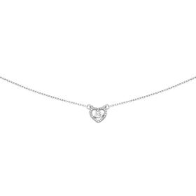 Sterling-Silver-Cubic-Zirconia-Open-Heart-Necklet on sale