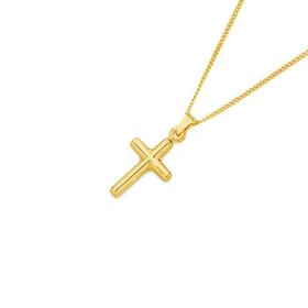 9ct-Gold-15mm-Cross-Pendant on sale