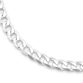 Sterling-Silver-55cm-Solid-Curb-Gents-Chain on sale