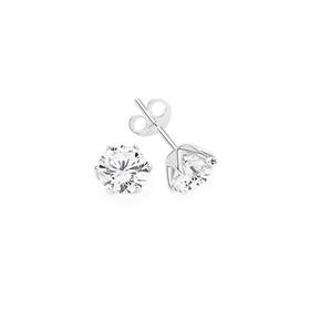 Sterling-Silver-Cubic-Zirconia-Tulip-Basket-Stud-Earrings on sale