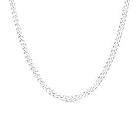Sterling+Silver+50cm+Solid+Curb+Chain+-+Made+In+Italy