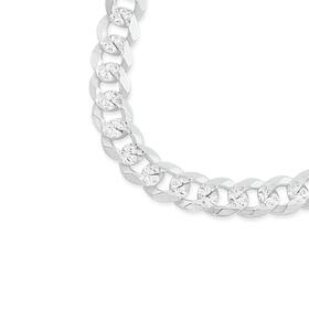 Sterling-Silver-45cm-Flat-Curb-Chain-Made-In-Italy on sale