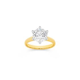 Alora-14ct-Gold-3-Carat-Lab-Grown-Diamond-Solitaire-Ring on sale