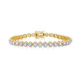 Alora-9ct-Gold-Lab-Grown-Diamond-Tennis-Bracelet on sale